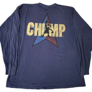Vintage 90s Chump Skater Long Sleeve Shirt Size Mens XL Ogio Blue USA Made